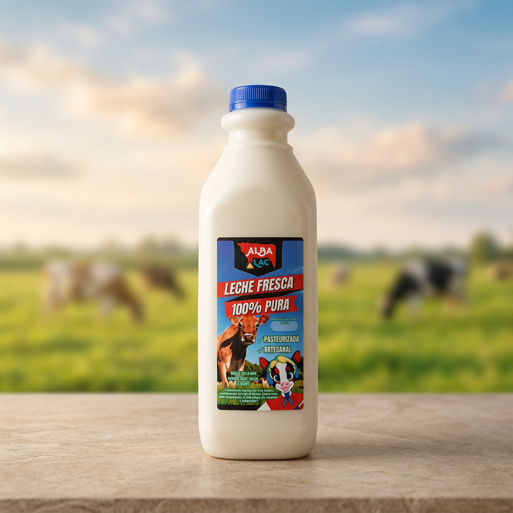 Leche pura pasteurizada — 1 litro · fresca y cremosa