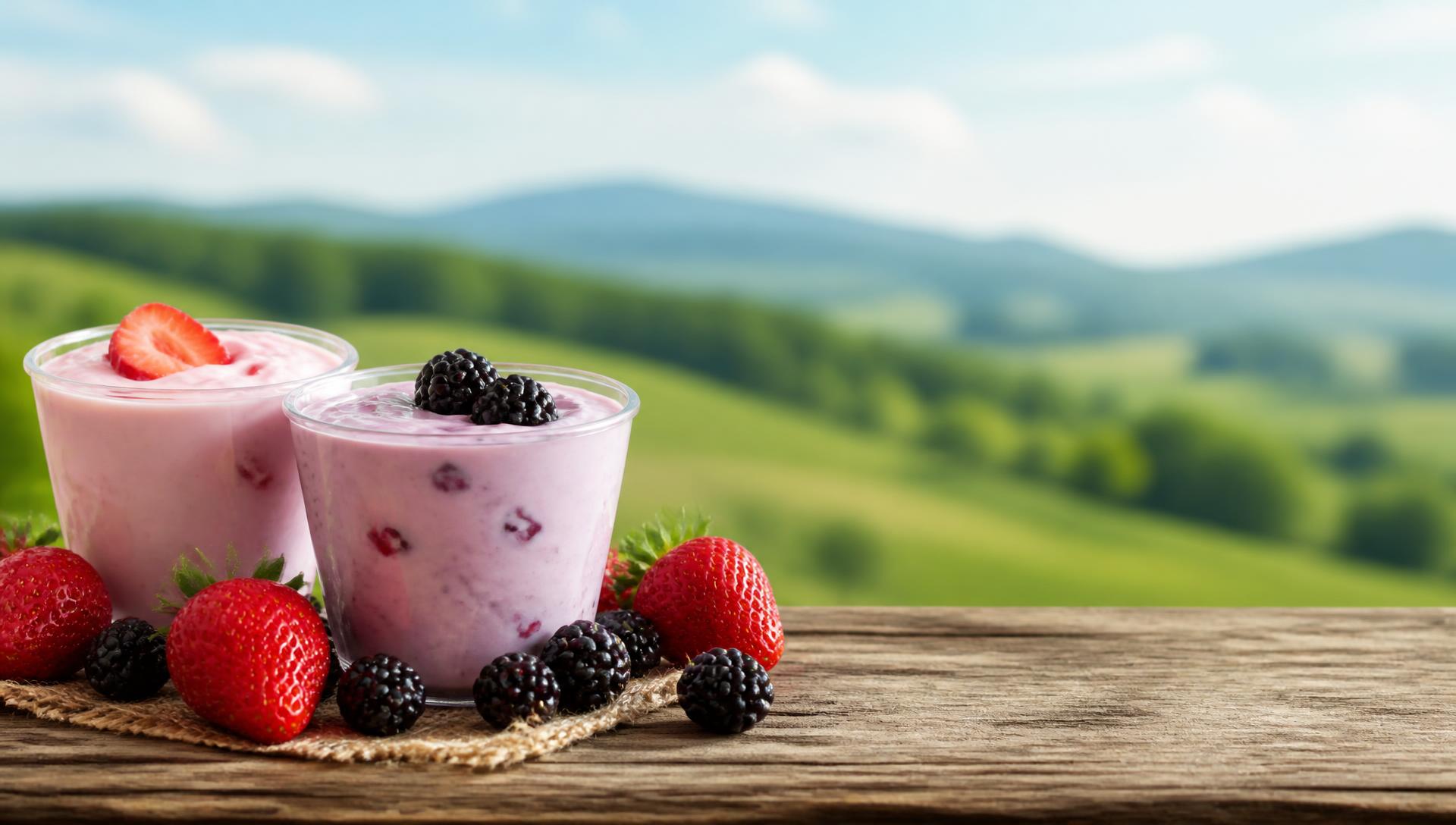 Fresa y mora + frutas, − azúcar